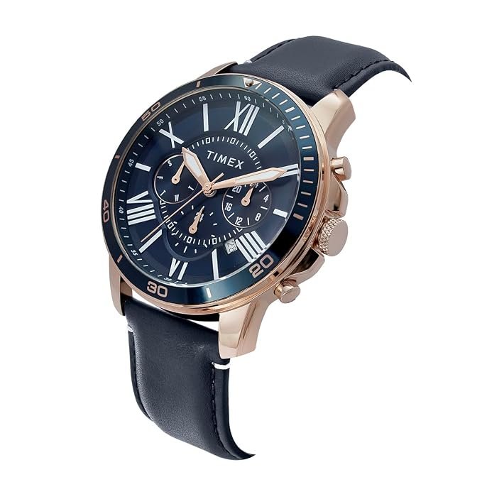 TIMEX Analog Watch for Man with Round Dial & Water-Resistant Men's Wrist Watches - Image 2