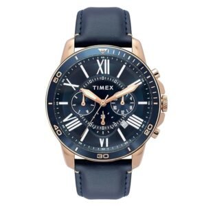 TIMEX Analog Watch for Man with Round Dial & Water-Resistant Men's Wrist Watches